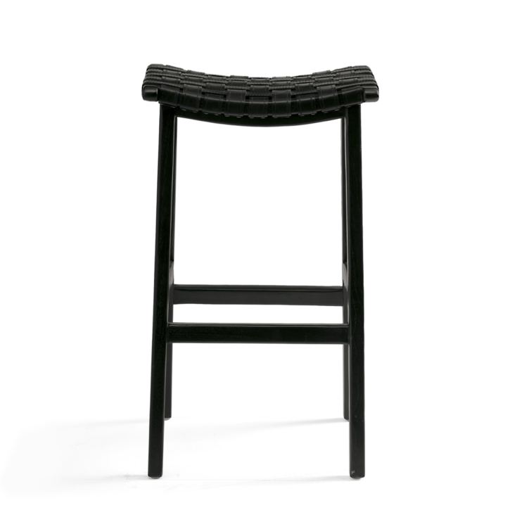 Aeterna Solid Wood Recamier Bar/Counter Stool