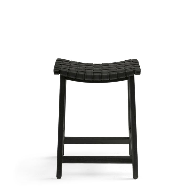 Aeterna Solid Wood Recamier Bar/Counter Stool