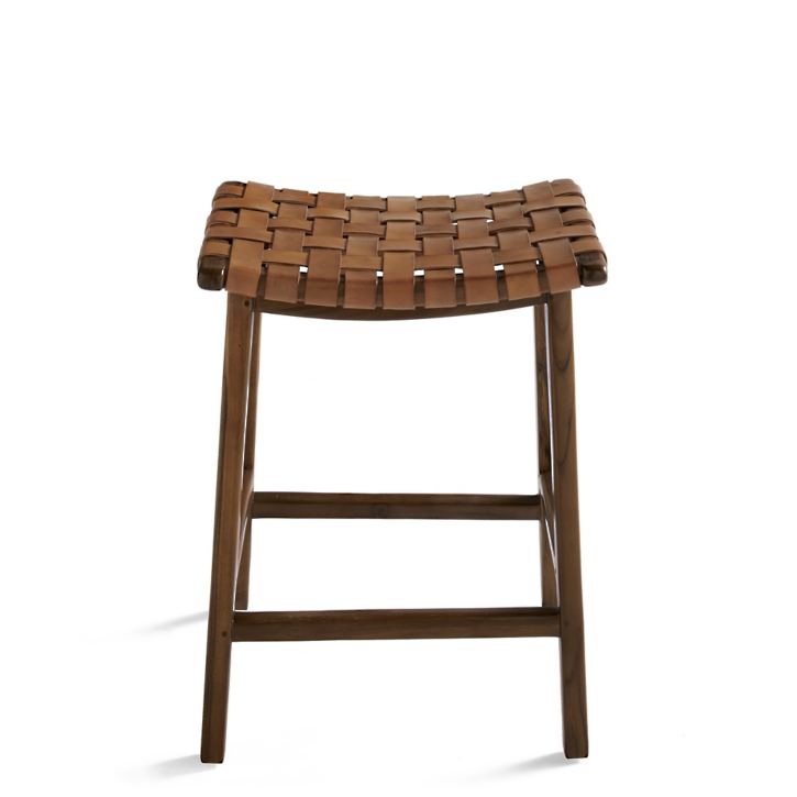 Aeterna Solid Wood Recamier Bar/Counter Stool