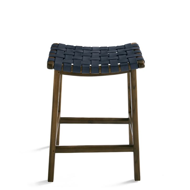 Aeterna Solid Wood Recamier Bar/Counter Stool