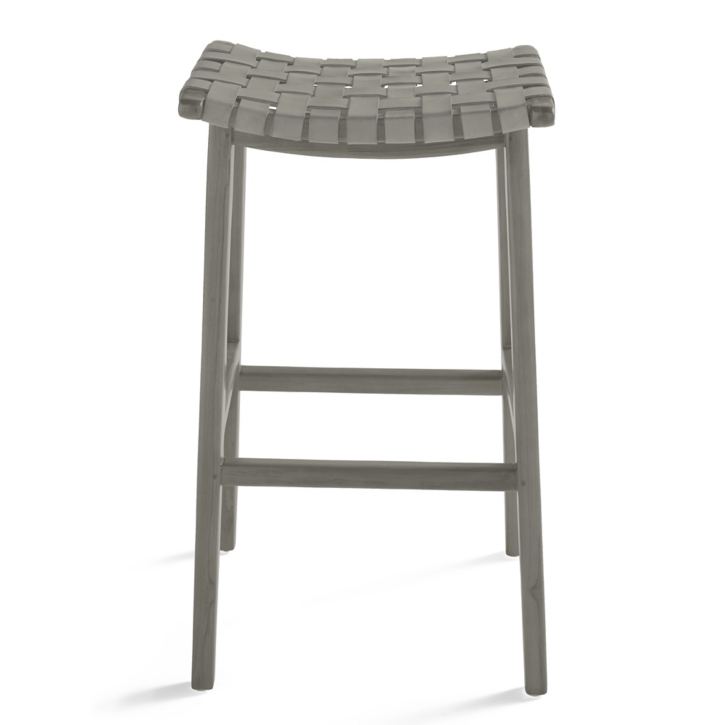 Aeterna Solid Wood Recamier Bar/Counter Stool