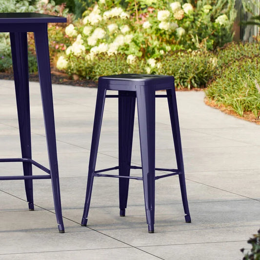 Haidar Stylish Modern Backless Outdoor Counter/Bar Stool