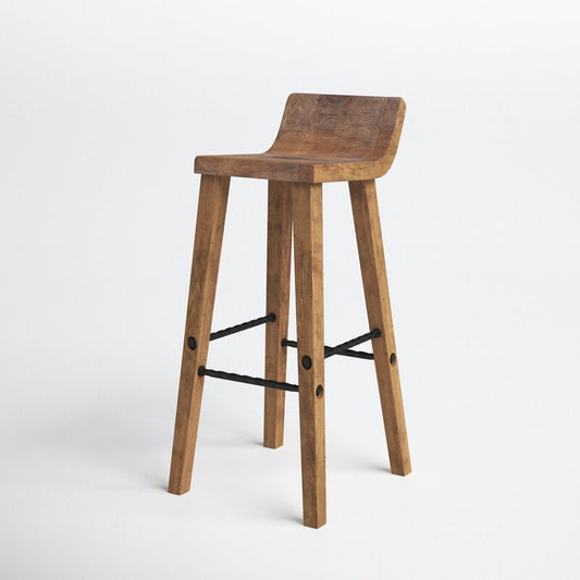 ALFONSO Solid Wood Bar & Counter Stool