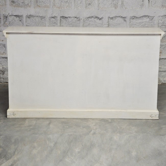 JALI SOLID 4 DOOR WOODEN SIDEBOARD-White-160-40-90