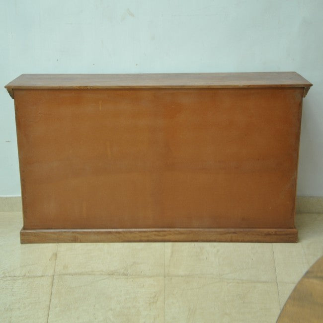 JALI SOLID 4 DOOR WOODEN SIDEBOARD-Chocolate-160-40-90