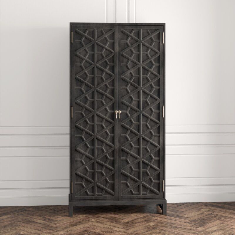 Luna Hand Carved Armoire/Wardrobe/Cabinet