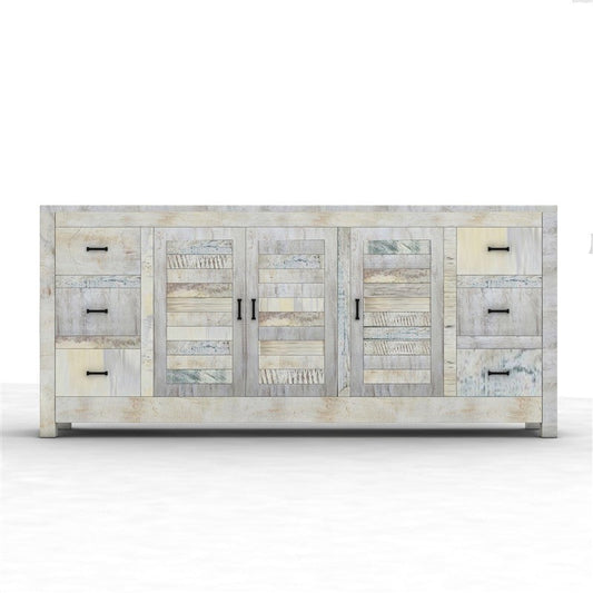 NIRVANA WHITEWASH TIMBER SIDEBOARD XL