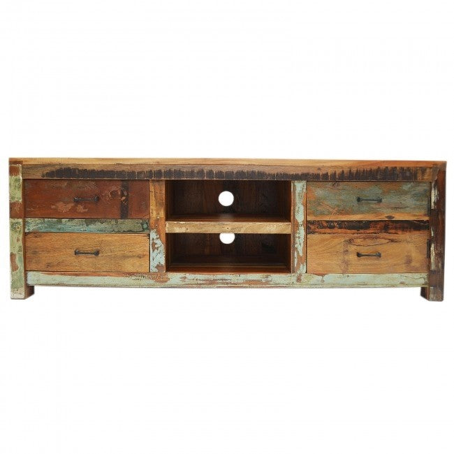 Nirvana Reclaimed Timber Wood TV Entertainment Unit/Stand 150cm