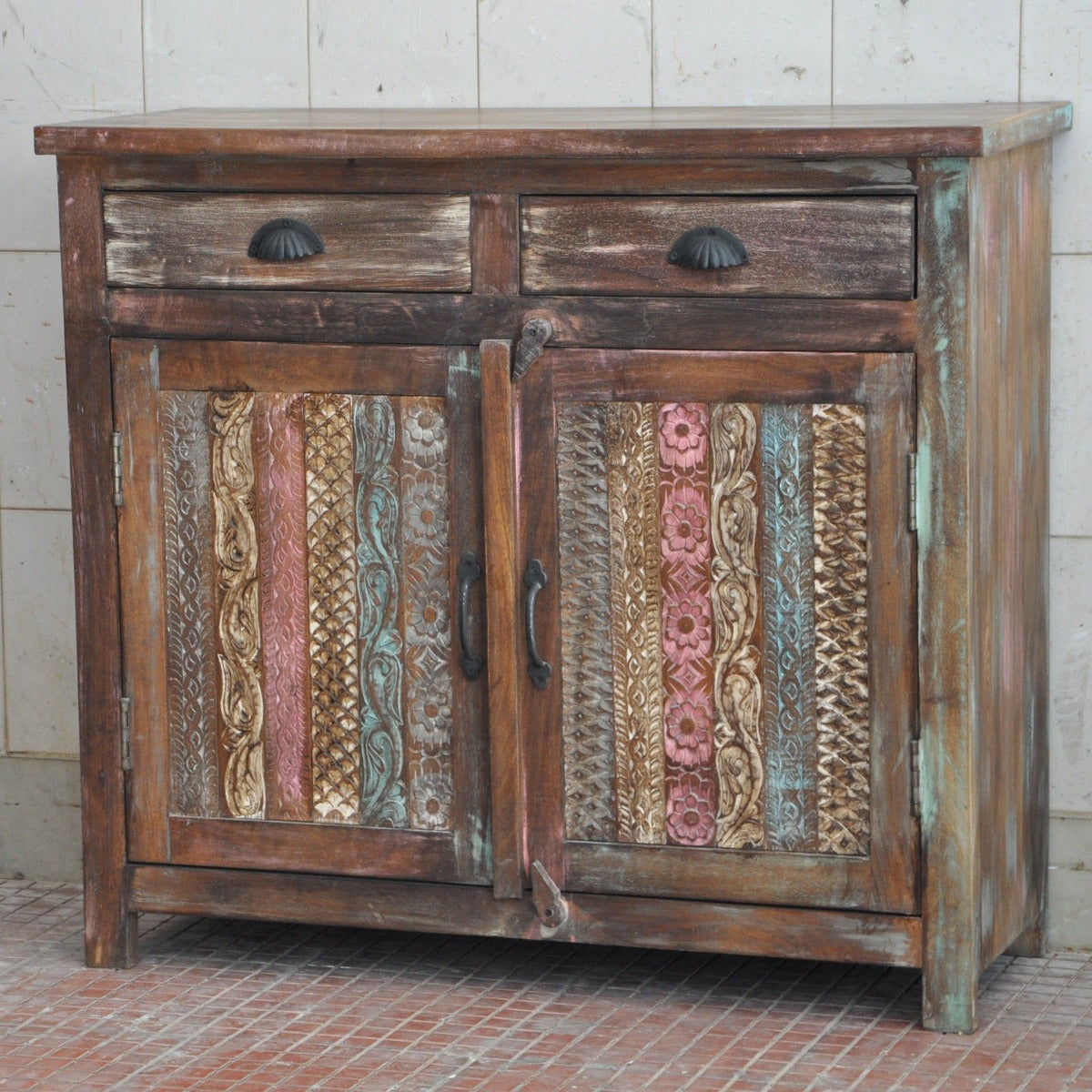 Rainbow Carved Wooden Sideboards & Cabinets