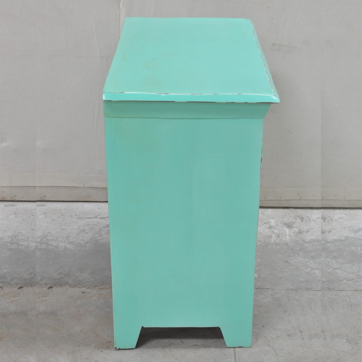 SHUTTER SIDEBOARD CABINET SMALL-Turquoise-80-40-75