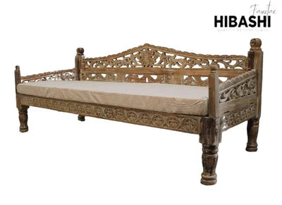 SILAW Hand Carved Daybed