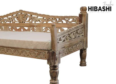 SILAW Hand Carved Daybed