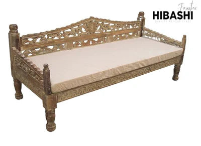 SILAW Hand Carved Daybed