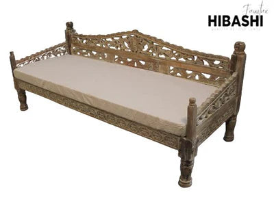 SILAW Hand Carved Daybed